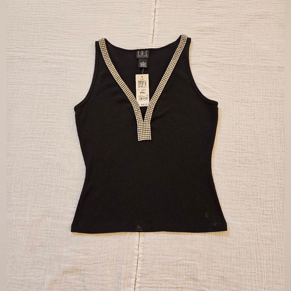 INC Petite Black Top